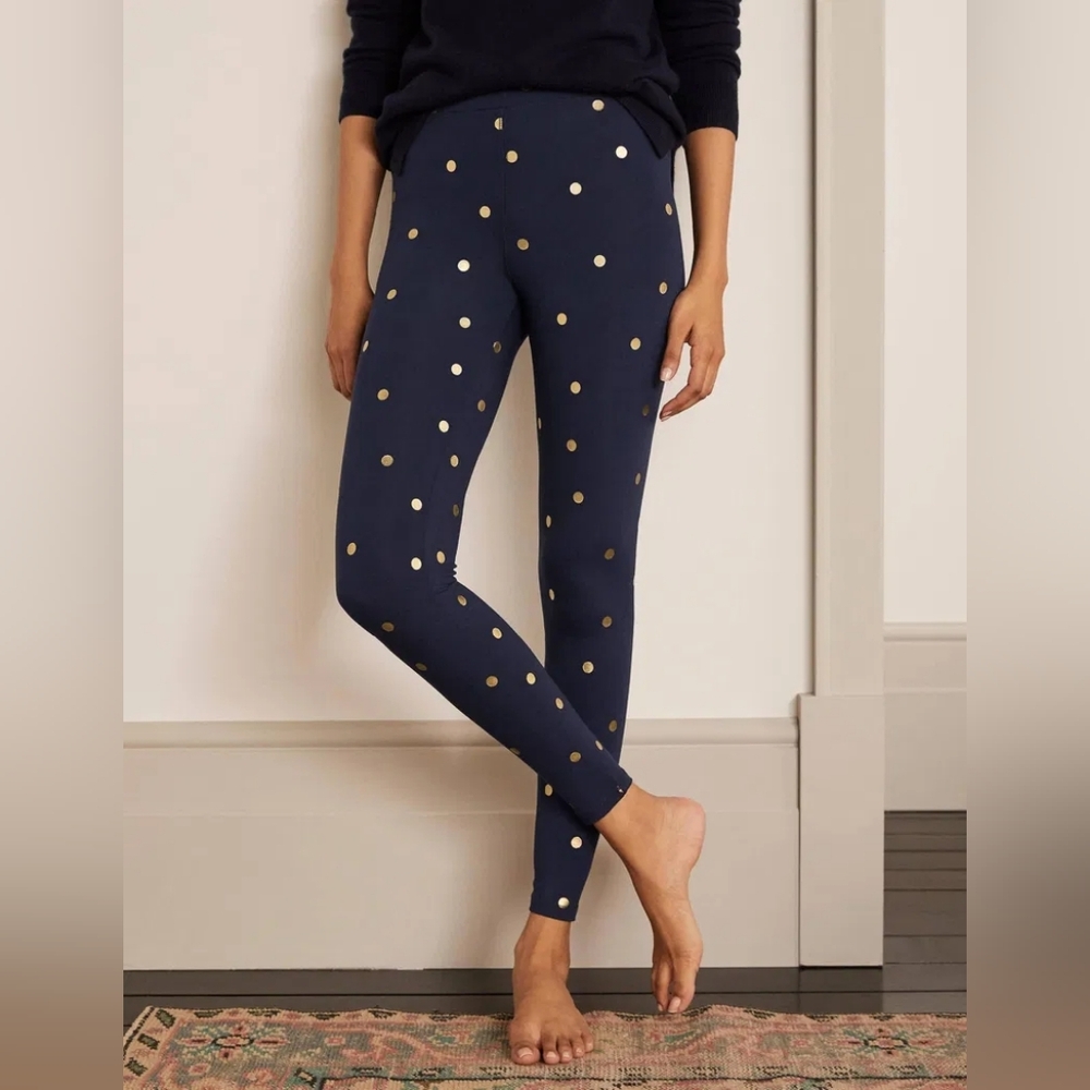 Boden Polka Dot Jersey Leggings